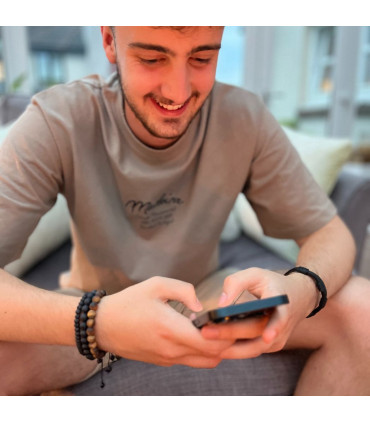 Men's Tigers Eye Adjustable Bracelet