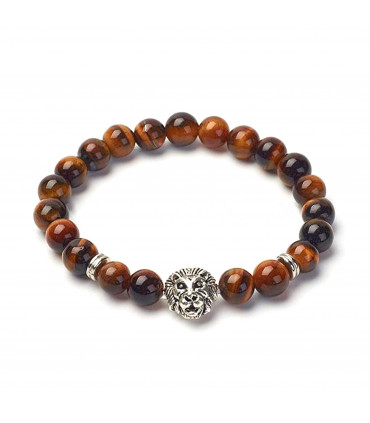 Men's Tigers Eye Lion Bracelet