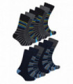 Mens 12 Pack Bamboo Non Elastic Design Socks (6-11 / Assorted)