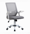 Mesh Swivel Office Chair Task Computer Chair w/ Lumbar Support, Grey Vinsetto