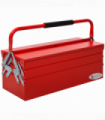 Metal Cantilever Toolbox 3 Tier 5 Tray Storage Organizer  Carry Handle Durhand