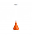 Ceiling Lamp Shade Metal E27 Orange Teardrop Pendant Light 40x30x30 cm