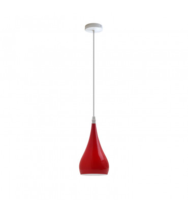 Pendant Light Metal E27 Red Teardrop 20x40x30cm Modern Industrial Hanging