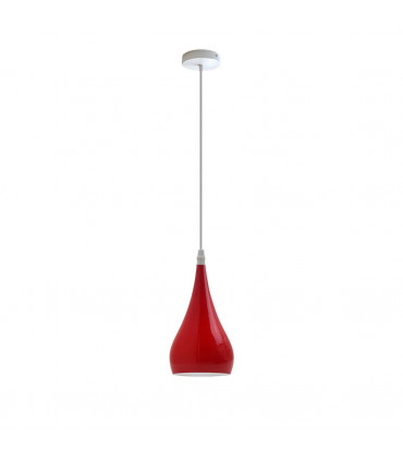 Pendant Light Metal E27 Red Teardrop 20x40x30cm Modern Industrial Hanging