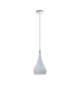 Ceiling Lamp Shade Metal E27 White Teardrop Pendant Light Modern Industrial