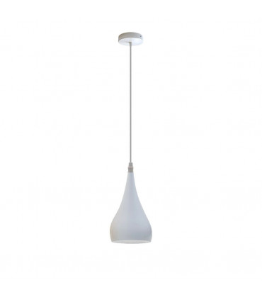 Ceiling Lamp Shade Metal E27 White Teardrop Pendant Light Modern Industrial