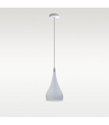Ceiling Lamp Shade Metal E27 White Teardrop Pendant Light Modern Industrial