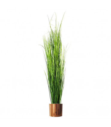 Metal Planter Plant Pot with Polished Copper Finish 20 x 18cm