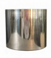 Metal Planter Plant Pot with Polished Silver Finish 20 x 18cm