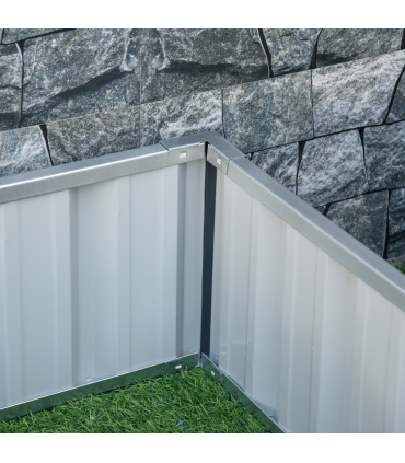 Metal Raised Garden Bed Steel Planter Box A Pairs of Glove 258cmx90cm