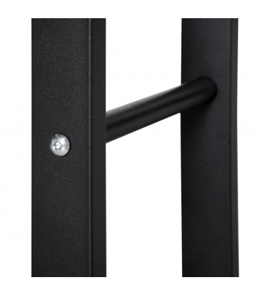 Metal Rust-Resistant Firewood Log Rack Black