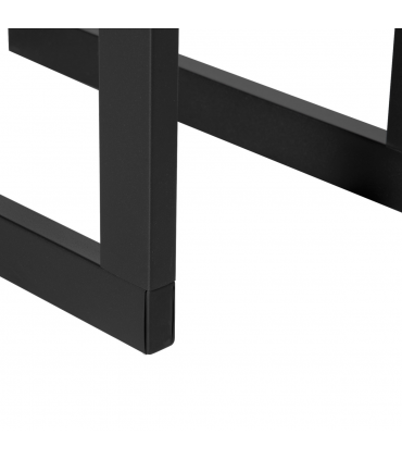 Metal Rust-Resistant Firewood Log Rack Black