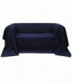 Micro-suede Couch Slipcover Navy Blue 210 x 280 cm
