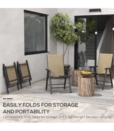 Durable Charcoal Grey Folding Chairs - Comfort & Convenience Set of 4