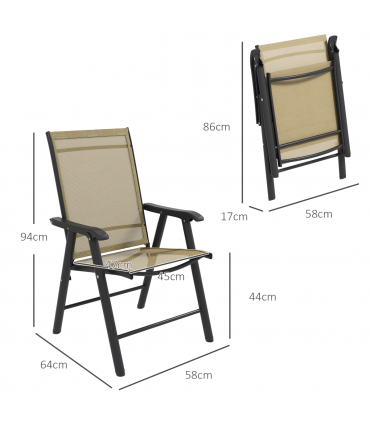 Durable Charcoal Grey Folding Chairs - Comfort & Convenience Set of 4