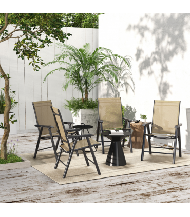 Durable Charcoal Grey Folding Chairs - Comfort & Convenience Set of 4