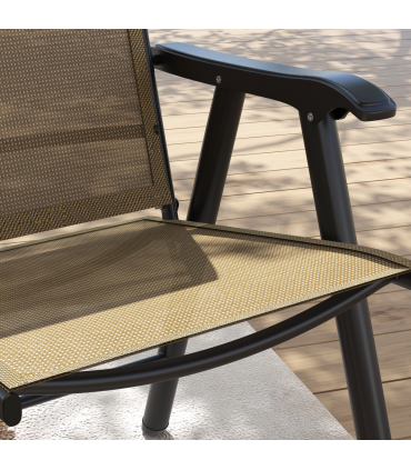 Durable Charcoal Grey Folding Chairs - Comfort & Convenience Set of 4