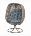 Elegant 360° Swivel Basket Seat with Padded Cushions for Comfort