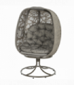 Elegant 360° Swivel Basket Seat with Padded Cushions for Comfort