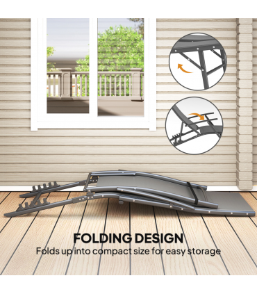 Adjustable Outdoor Recliner Chair - Durable & Comfortable Folding Lounger