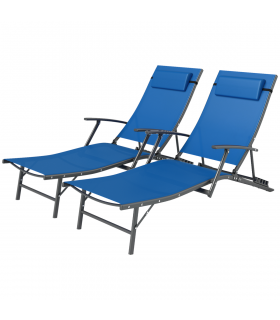Adjustable Outdoor Recliner Chair - Durable & Comfortable Folding Lounger