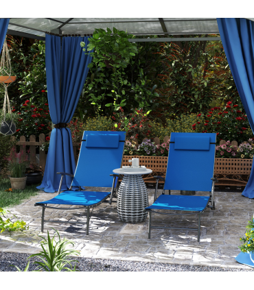 Adjustable Outdoor Recliner Chair - Durable & Comfortable Folding Lounger