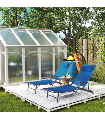 Adjustable Outdoor Recliner Chair - Durable & Comfortable Folding Lounger