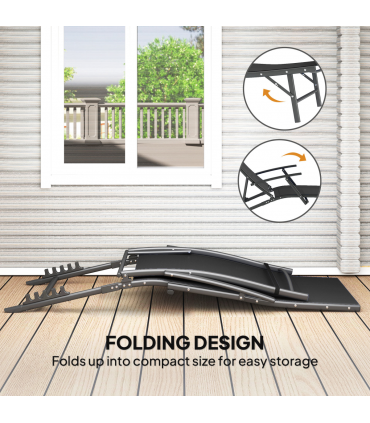 Adjustable Outdoor Recliner Chair - Durable & Comfortable Folding Lounger