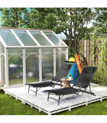 Adjustable Outdoor Recliner Chair - Durable & Comfortable Folding Lounger