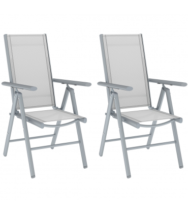 Aluminium Folding Chairs Set - Lightweight & Comfortable Outdoor Seating