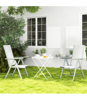 Aluminium Folding Chairs Set - Lightweight & Comfortable Outdoor Seating
