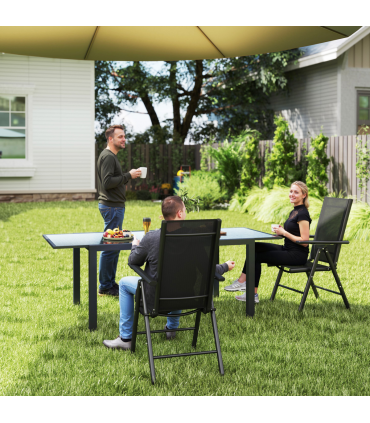 Aluminium Folding Chairs Set - Lightweight & Comfortable Outdoor Seating