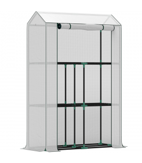 Garden Plant Greenhouse - Weatherproof Protection & Organising Shelves