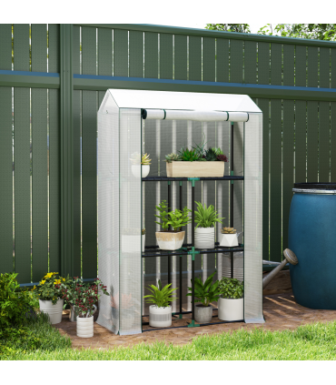 Garden Plant Greenhouse - Weatherproof Protection & Organising Shelves