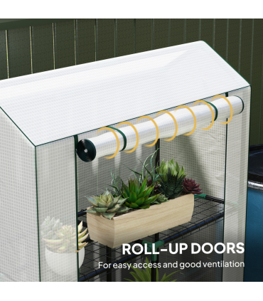 Garden Plant Greenhouse - Weatherproof Protection & Organising Shelves