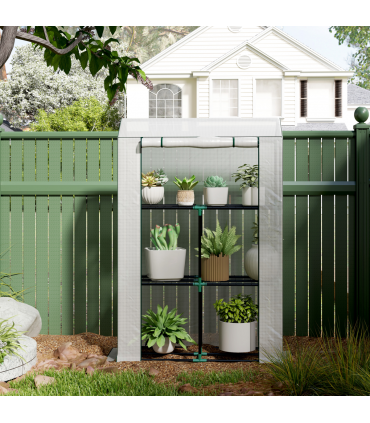 Garden Plant Greenhouse - Weatherproof Protection & Organising Shelves
