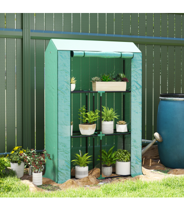 Garden Plant Greenhouse - Weatherproof Protection & Organising Shelves