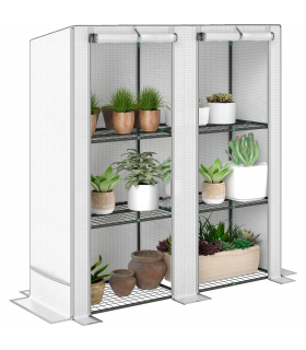 Garden Plant Organiser - Durable Shelves with Weather Protection