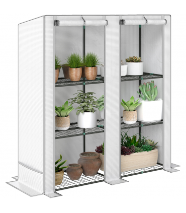 Garden Plant Organiser - Durable Shelves with Weather Protection