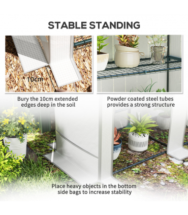 Garden Plant Organiser - Durable Shelves with Weather Protection