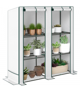 Garden Plant Organiser - Durable Shelves with Weather Protection