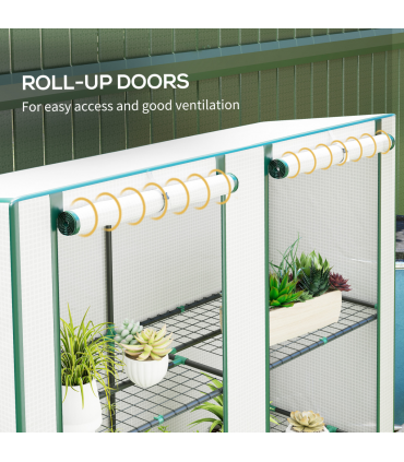 Garden Plant Organiser - Durable Shelves with Weather Protection