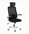HOMCOM Executive Mesh Office Chair with Headrest, Lumbar Support, Black