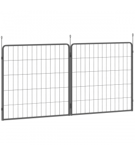 Durable Six-Panel Portable Pet Enclosure - Versatile Indoor/Outdoor Use