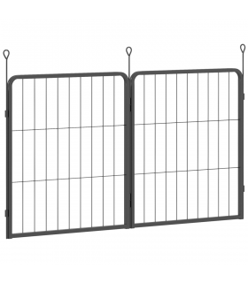 Foldable Steel Pet Enclosure - Secure Space for Pets - Versatile Design