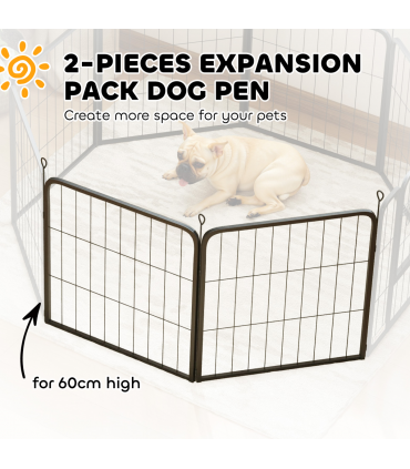 Foldable Steel Pet Enclosure - Secure Space for Pets - Versatile Design