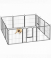 Foldable Steel Pet Enclosure - Secure Space for Pets - Versatile Design