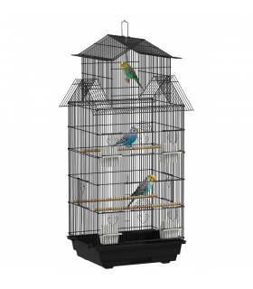 Metal Bird Cage with Spacious Design & Easy Access for Small Birds