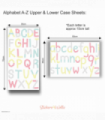 Alphabet & Number Fabric Wall Stickers - Reusable & Repositionable, Pastel Coloured