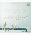 Alphabet PVC Free Wall Stickers - Reusable & Educational